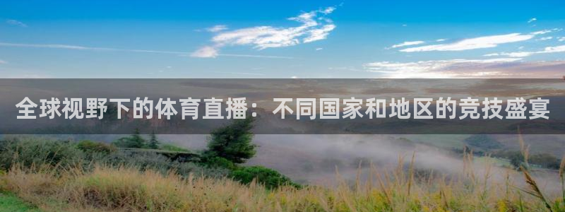 全球视野下的体育直播：不同国家和地区的竞技盛宴